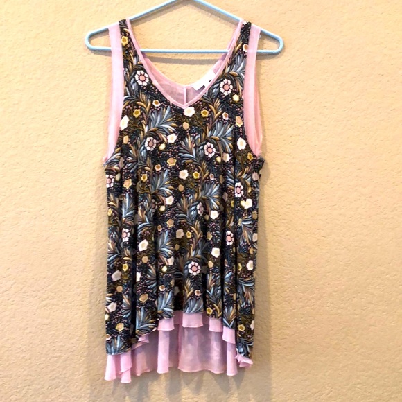 Grace & Lace Tiered Mesh Tank - Picture 1 of 5